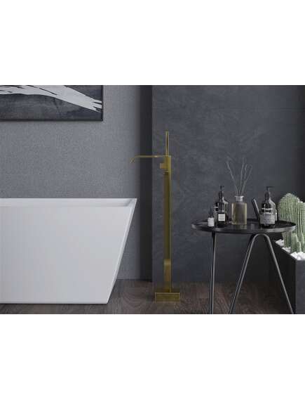 Mexen Lava wolnostojąca bateria wannowa, złota - 752433-50, изображение 4