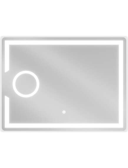 Mexen Onyx lustro łazienkowe podświetlane z lusterkiem kosmetycznym 80 x 60 cm, LED 6000K, antypara - 9813-080-060-611-00