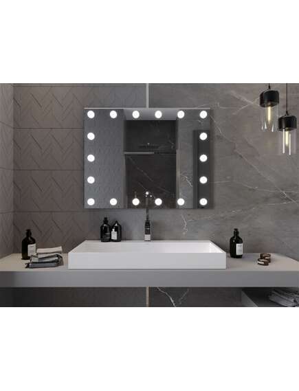 Mexen Dona lustro łazienkowe podświetlane 100 x 80 cm, LED 6000K, antypara - 9818-100-080-611-00, 4 image