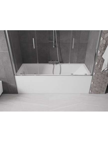 Mexen Velar Duo parawan nawannowy 2-skrzydłowy przesuwny 170 x 150 cm, transparent, chrom - 896-170-000-02-01, изображение 5