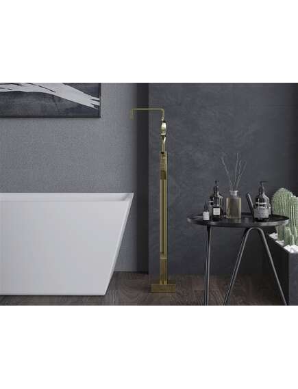 Mexen Avila wolnostojąca bateria wannowa, złota - 75833-50, изображение 4