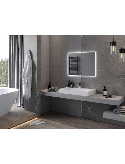 Mexen Sun lustro łazienkowe podświetlane 80 x 60 cm, LED 6000K, antypara - 9807-080-060-611-00, 3 image