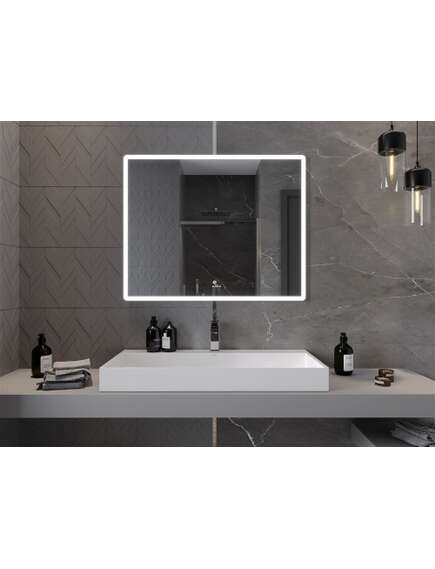 Mexen Navia lustro łazienkowe podświetlane 100 x 80 cm, LED 6000K, antypara - 9803-100-080-611-00, 4 image