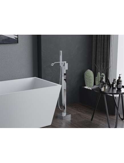 Mexen Lava wolnostojąca bateria wannowa, chrom - 752433-00, изображение 2