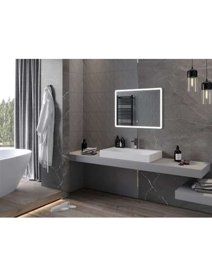 Mexen Navia lustro łazienkowe podświetlane 80 x 60 cm, LED 6000K, antypara - 9803-080-060-611-00, 3 image