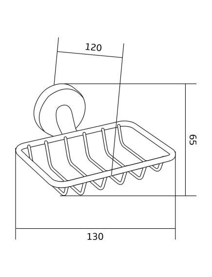 Mexen Remo mydelniczka, różowe złoto - 7050751-60, 2 image