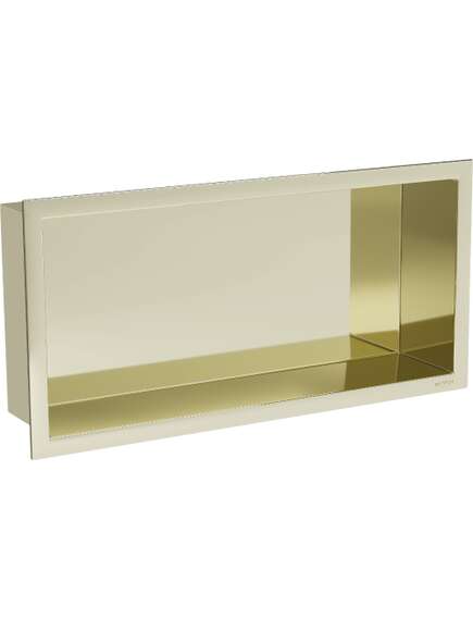 Mexen X-Wall-R półka wnękowa z kołnierzem 45 x 20 cm, złota - 1950452010