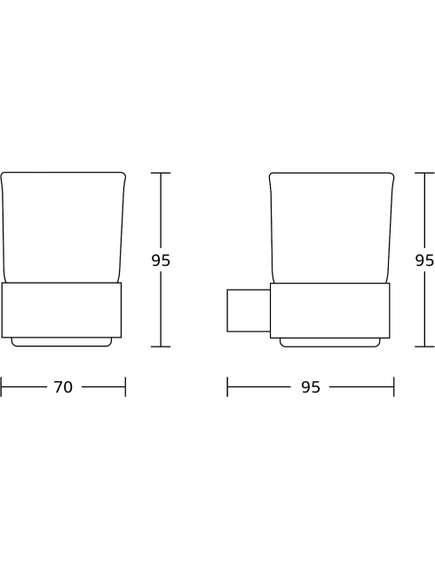Mexen Adox kubek na szczoteczki, złoty - 7018238-50, 2 image