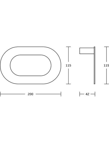 Mexen Adox wieszak na ręcznik, czarny - 7018232-70, изображение 2
