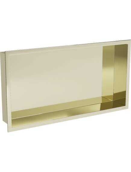 Mexen X-Wall-R półka wnękowa z kołnierzem 60 x 30 cm, złota - 1950603010