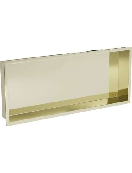Mexen X-Wall-R półka wnękowa z kołnierzem 75 x 30 cm, złota - 1950753010