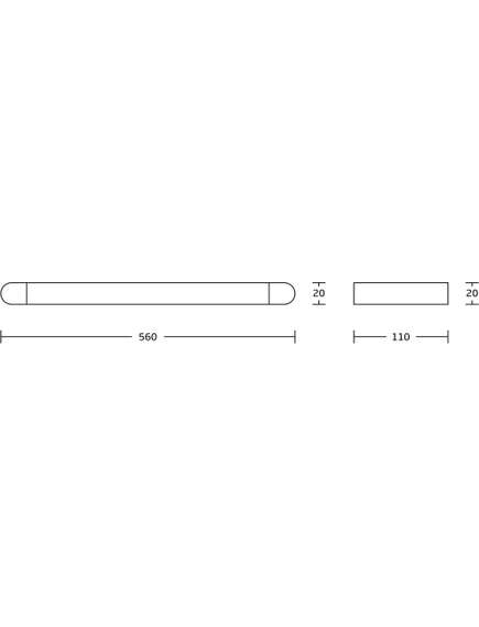 Mexen Adox podwójny wieszak na ręcznik, złoty - 7018225-50, изображение 2