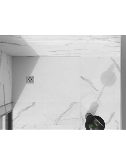 Mexen Stone+ maskownica do brodzika, inox - 44910001, 2 image