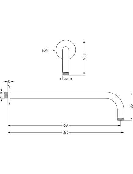 Mexen Kai DR70 zestaw wannowo-prysznicowy podtynkowy z deszczownicą 25 cm, biały - 77602DR70251-20, изображение 4