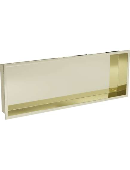 Mexen X-Wall-R półka wnękowa z kołnierzem 90 x 30 cm, złota - 1950903010