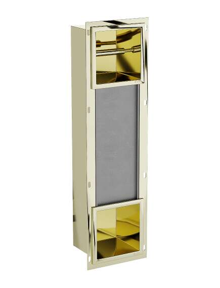 Mexen X-Wall-BP uchwyt na papier toaletowy z magazynkiem, złoty - 1954, изображение 5