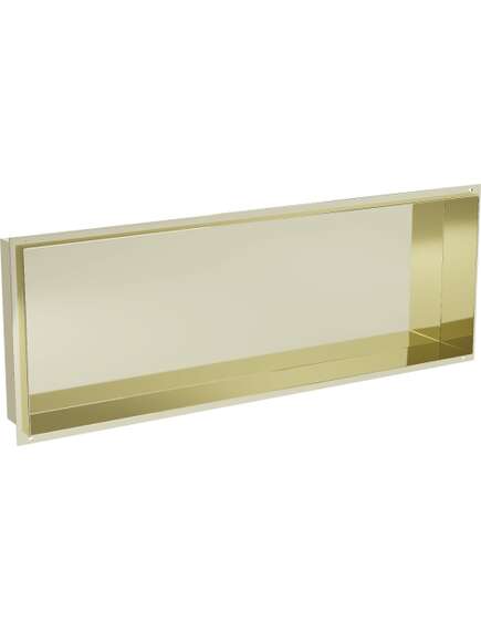 Mexen X-Wall-NR półka wnękowa bez kołnierza 90 x 30 cm, złota - 1951903010