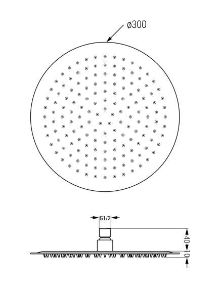 Mexen Kai DR70 zestaw wannowo-prysznicowy podtynkowy z deszczownicą 30 cm, biały - 77602DR70301-20, изображение 3