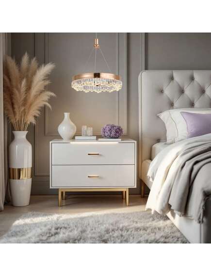 Toolight LAMPA WISZĄCA LED LHJ097-CP JASNE RÓŻOWE ZŁOTO, 5 image