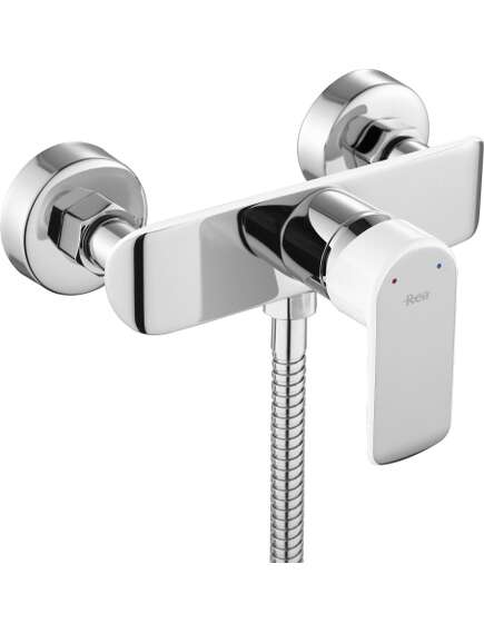 Rea Sanitary Bateria prysznicowa ze słuchawką REA BLOOM biała chrom, 3 image