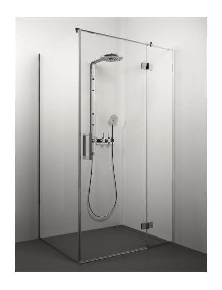 Stikla Serviss shower corner Lorena, 900x900 mm, h=2000, chrome/transparent
