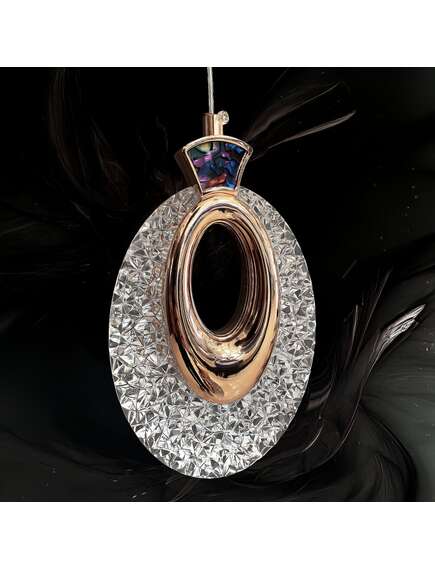 Toolight LAMPA WISZĄCA KRYSZTAŁOWA LED LHJ109-1CP JASNE RÓŻOWE ZŁOTO, 4 image