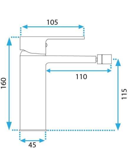 Rea Sanitary Bateria bidetowa Rea ARGUS Tytan, 5 image