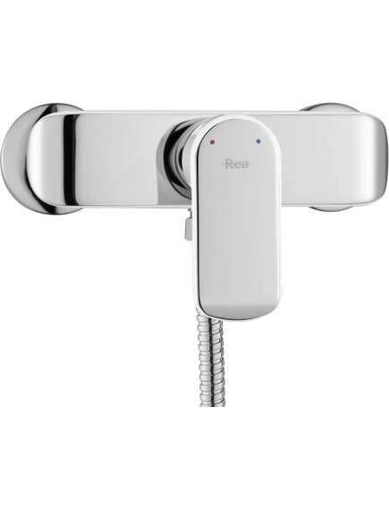 Rea Sanitary Bateria prysznicowa ze słuchawką REA BLOOM biała chrom, 2 image