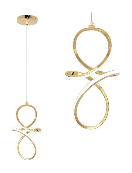 Toolight LAMPA WISZĄCA LED LHJ091-1CP GOLD