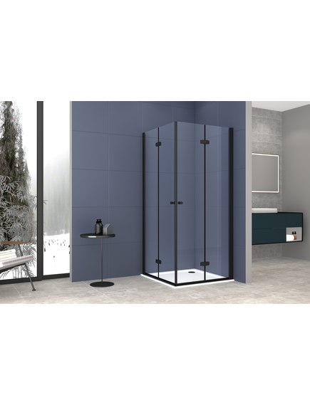 Vento Душевой уголок Sanremo Black 90X90X195