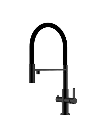 HELIKA (AQUASANITA) Akvaduo TAP 7763-601B virtuves ūdens maisītājs filtrētam ūdenim, Krāsa: Mēlns