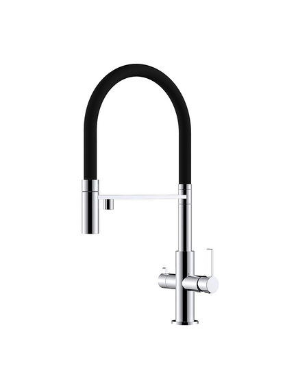 HELIKA (AQUASANITA) Akvaduo TAP 7763-002 virtuves ūdens maisītājs filtrētam ūdenim, Krāsa: Nerūsējošais tērauds