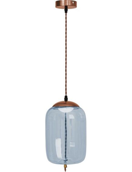 Toolight Lampa LED Sufitowa Wisząca Szklana Niebieska APP443-CP, 2 image