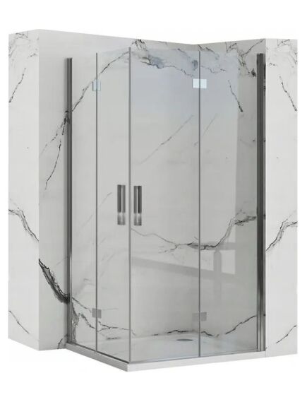 Rea Sanitary Kabina prysznicowa Rea Molier Chrom Double 90x90, 2 image