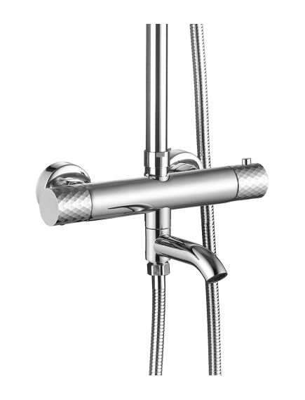 Rea Sanitary Zestaw Prysznicowy Natryskowy Z Termostatem Rea Lungo Diamond Chrom, 2 image