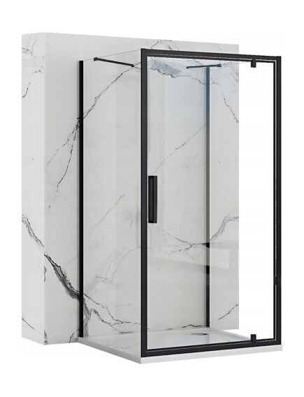 Rea Sanitary Kabina Prysznicowa Przyścienna Rea Rapid Swing Black