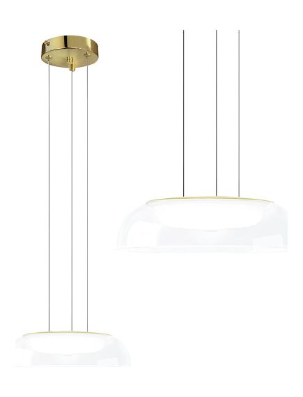 Toolight LAMPA WISZĄCA LED APP1691-1PC Złota