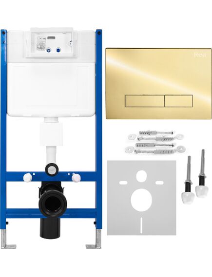 Rea Sanitary Stelaż zestaw podtynkowy ST do mis WC z przyciskiem H Gold