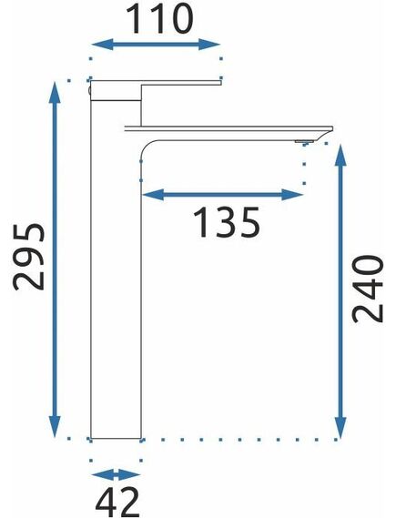Rea Sanitary Bateria Umywalkowa REA STORM Złota Szczotkowana Wysoka, 5 image