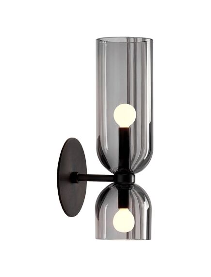 Toolight LAMPA ŚCIENNA KINKIET APP1208-2W Czarna