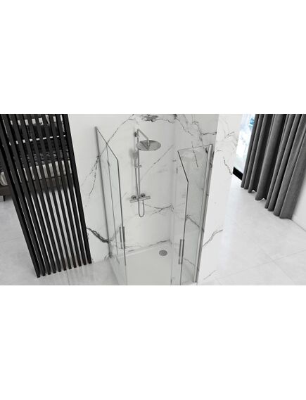 Rea Sanitary Kabina prysznicowa Rea Molier Chrom Double 90x90, 4 image