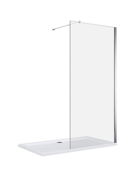 Ocean Dušo sienelė CLEAN 80x195 chrome, 2 image