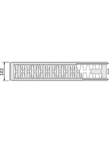 Purmo radiator VKO 600x1400mm, type 22, изображение 5