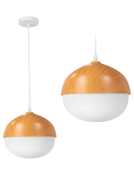 Toolight Lampa Sufitowa Wisząca Orzeszek Boho APP951-1CP Ground