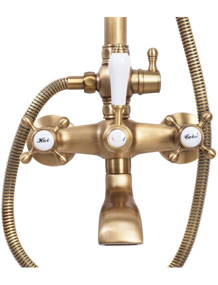 Rea Sanitary Zestaw Prysznicowy REA BERGAMO ANTYCZNY BRĄZ, 2 image