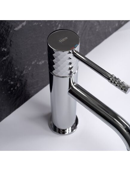 Rea Sanitary Bateria umywalkowa Rea Lungo Diamond Chrom Niska, изображение 2