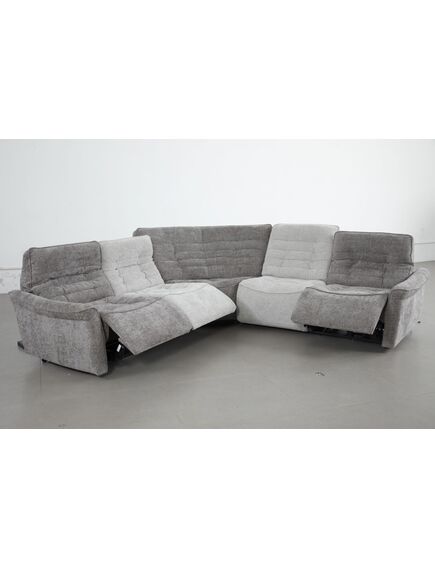 Divans 51303M Paris Brown Burlap Corner Sofa w/pouf, изображение 2