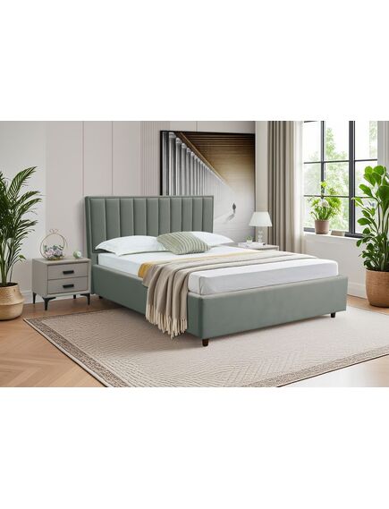 Gulta ALBA 140 Grey Bed, 5 image