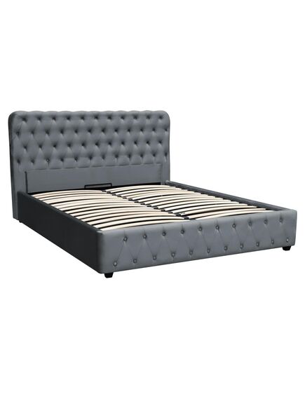 Gulta BELINDA new 140 Dark Grey Bed, 2 image