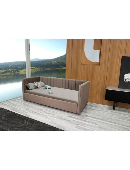 Gulta CAMILA 90 Brown / Olive Green Bed, 6 image